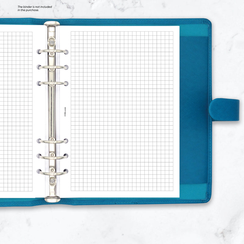 A5 size Squared notepaper organiser refill | Essential