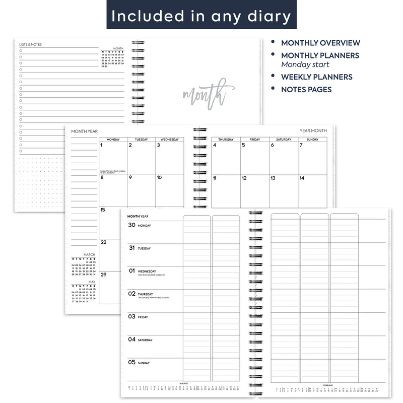 A5 Multitasking  / Family life spiral diary | Monthly/Weekly | Personalise