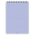 A5 narrow-ruled notepad | Spiral desk pad | Coloured and white paper