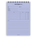 A5 meetings planner notepad | Spiral desk pad | Coloured and white paper