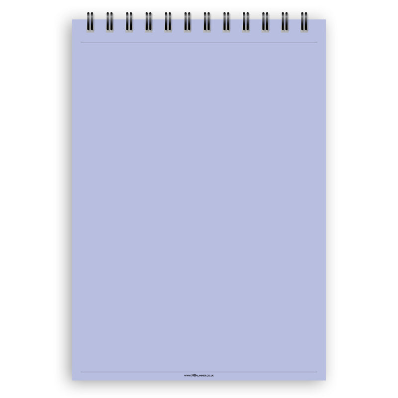 A5 plain paper notepad | Spiral desk pad | Coloured and white paper