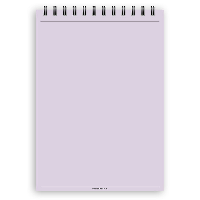 A5 plain paper notepad | Spiral desk pad | Coloured and white paper