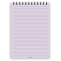 A5 narrow-ruled notepad | Spiral desk pad | Coloured and white paper