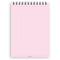 A5 dotted paper notepad | Spiral desk pad | Coloured and white paper