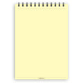 A5 plain paper notepad | Spiral desk pad | Coloured and white paper