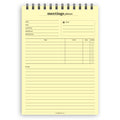 A5 meetings planner notepad | Spiral desk pad | Coloured and white paper