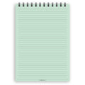 A5 narrow-ruled notepad | Spiral desk pad | Coloured and white paper