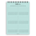 A5 habit tracker notepad | Spiral desk pad | Coloured and white paper