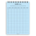 A5 weekly schedule notepad | Spiral desk pad | Coloured and white paper