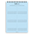 A5 habit tracker notepad | Spiral desk pad | Coloured and white paper