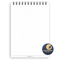 A5 dotted paper notepad | Spiral desk pad | Coloured and white paper