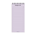 Slim things to do notepad | Spiral desk pad | Coloured and white paper