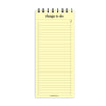 Slim things to do notepad | Spiral desk pad | Coloured and white paper