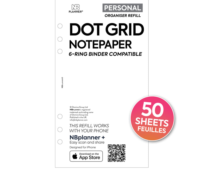 Dot Grid Planner Inserts, Bullet Journaling Notebook Refills