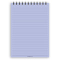 A5 wide-ruled notepad | Spiral desk pad | Coloured and white paper