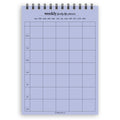 A5 weekly family life planner notepad | Spiral desk pad | Coloured and white paper