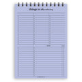 A5 things to do multitasking notepad | Spiral desk pad | Coloured and white paper