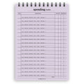 A5 spending tracker notepad | Spiral desk pad | Coloured and white paper