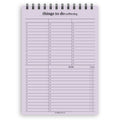 A5 things to do multitasking notepad | Spiral desk pad | Coloured and white paper