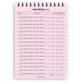 A5 spending tracker notepad | Spiral desk pad | Coloured and white paper