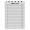 A5 things to do priority notepad | Spiral desk pad | Coloured and white paper