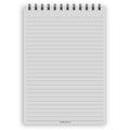 A5 wide-ruled notepad | Spiral desk pad | Coloured and white paper