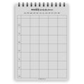 A5 weekly family life planner notepad | Spiral desk pad | Coloured and white paper