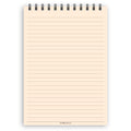 A5 wide-ruled notepad | Spiral desk pad | Coloured and white paper