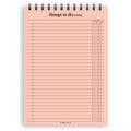 A5 things to do priority notepad | Spiral desk pad | Coloured and white paper