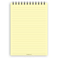 A5 wide-ruled notepad | Spiral desk pad | Coloured and white paper