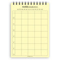 A5 weekly family life planner notepad | Spiral desk pad | Coloured and white paper