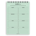 A5 weekly todos notepad | Spiral desk pad | Coloured and white paper