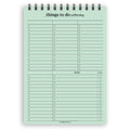 A5 things to do multitasking notepad | Spiral desk pad | Coloured and white paper