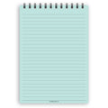 A5 wide-ruled notepad | Spiral desk pad | Coloured and white paper