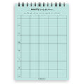 A5 weekly family life planner notepad | Spiral desk pad | Coloured and white paper