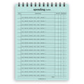 A5 spending tracker notepad | Spiral desk pad | Coloured and white paper