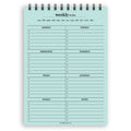 A5 weekly todos notepad | Spiral desk pad | Coloured and white paper