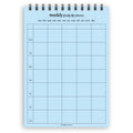 A5 weekly family life planner notepad | Spiral desk pad | Coloured and white paper