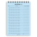 A5 spending tracker notepad | Spiral desk pad | Coloured and white paper