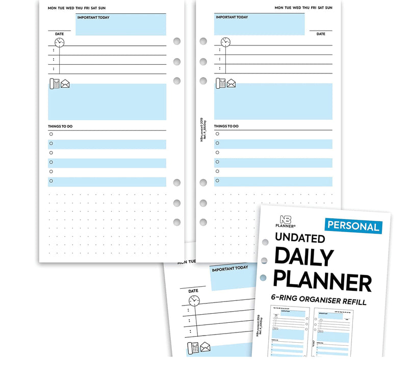 Activity Planner Personal Refill