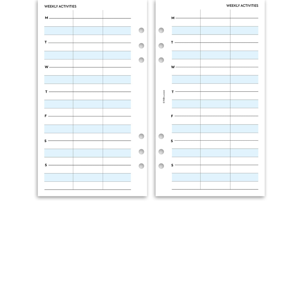 Household Planner Refill Personal