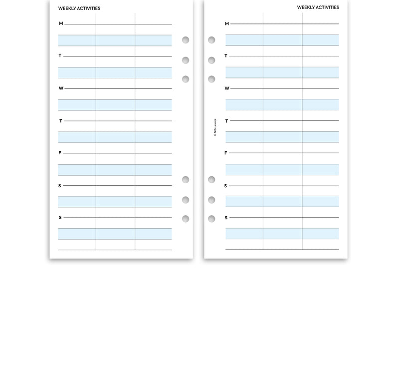 Activity Planner Personal Refill