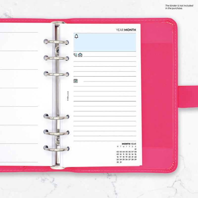 Filofax 2024 Personal Week on One Page with Notes Planner